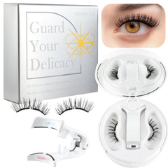 Chensplend magnetic eyelashes with applicator demonstrate glue-free application for daily wear.