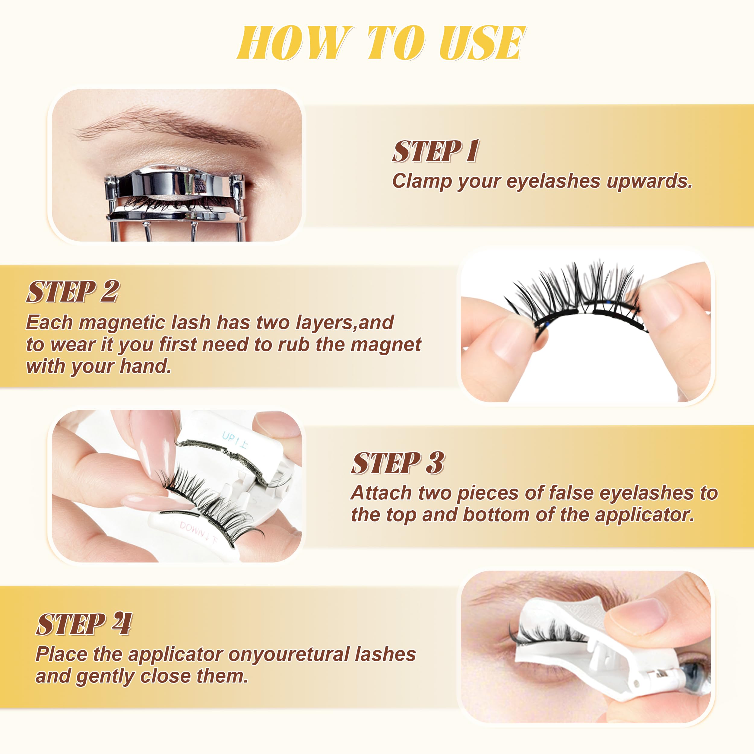 Chensplend natural-look lashes suitable for day-to-night wear.