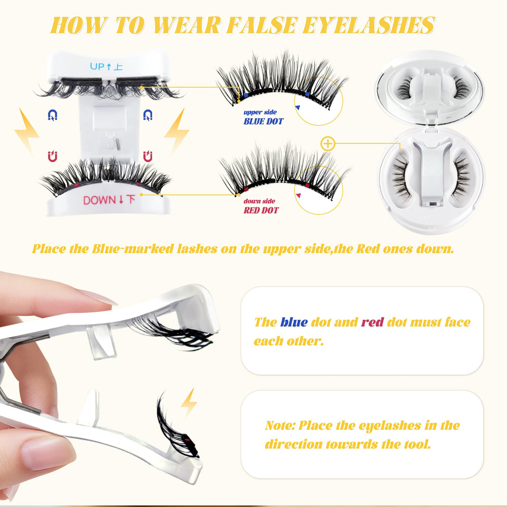 Chensplend natural-look magnetic lashes providing subtle day-long elegance.