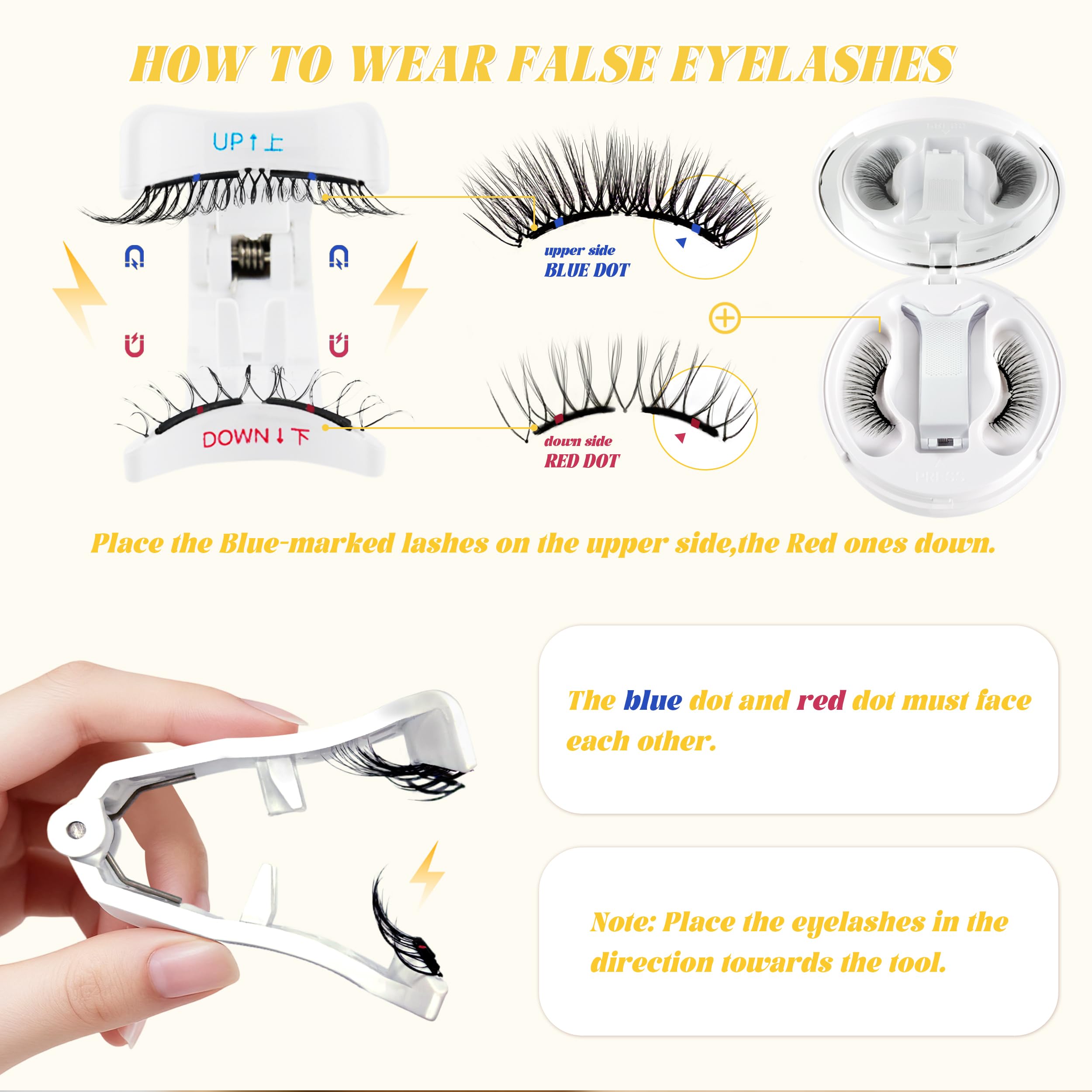 CHENSPLEND thick-look lashes deliver dramatic fullness without glue.