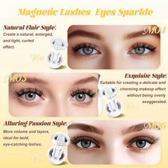 CHENSPLEND ultra-thin 0.15mm magnet minimizes eyelid sensation.