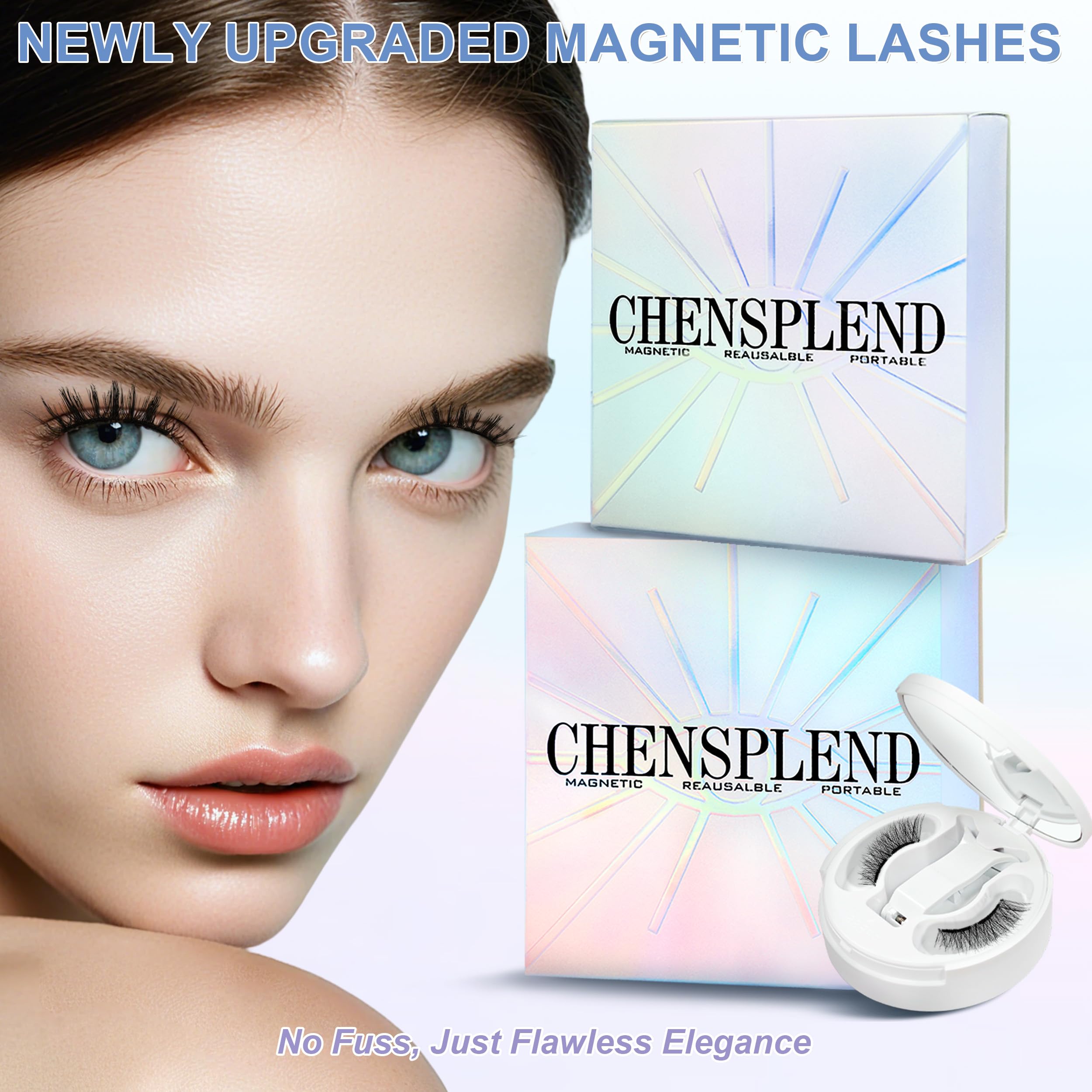 Chensplend N03 soft magnet material flexes for any eye shape all day comfort.