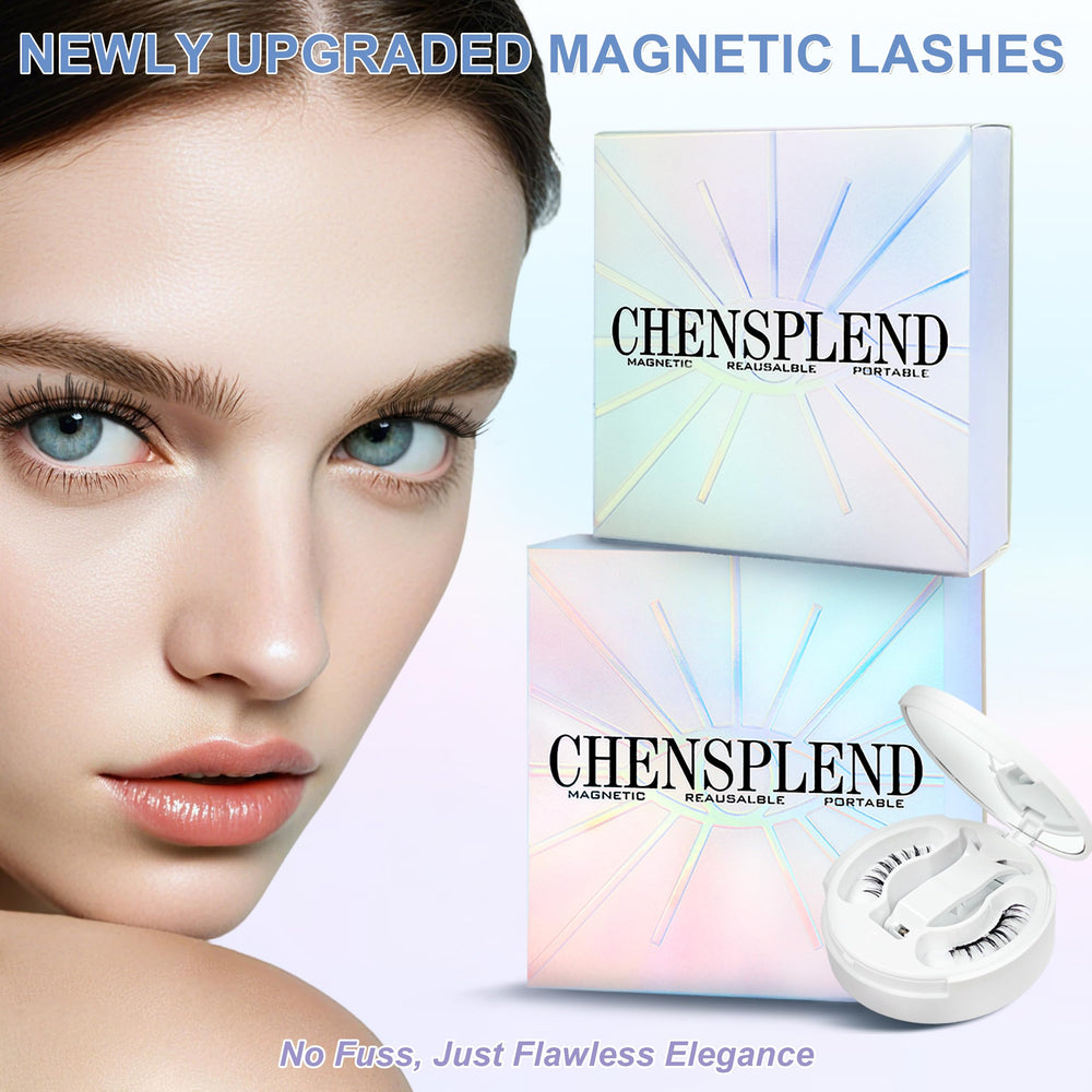 CHENSPLEND Upgrade Magnetic Eyelashes natural look for daily commutes and meetings
