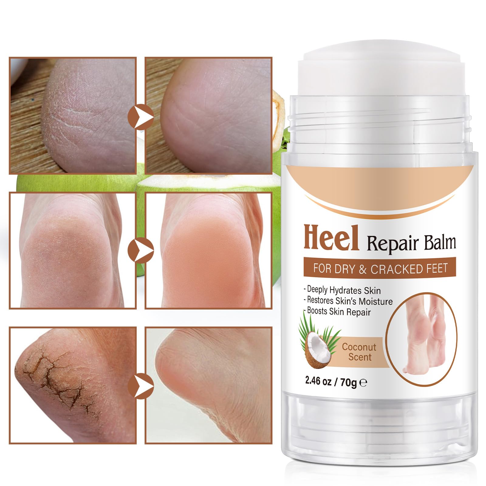 chenyayun cracked heel balm stick twist up design for mess-free application