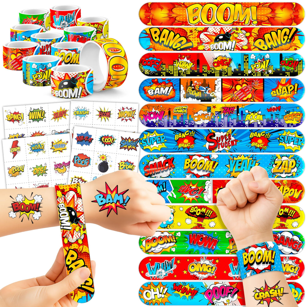 Cherisnowy Hero Pow tattoos pack with quick-use designs for safe party fun.