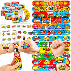 Cherisnowy Hero Pow tattoos pack with quick-use designs for safe party fun.