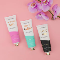 Close-up of creamy texture from Chez Gagné hand cream