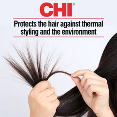 CHI Infra Silk Infusion ingredients, featuring silk, wheat, and soy for strength.