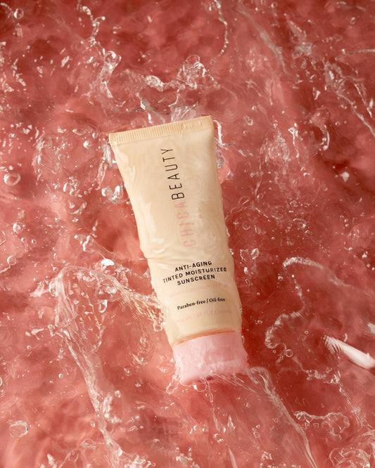 CHICA BEAUTY 3 in 1 tinted moisturizer packaging front view for a healthy glow