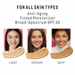 CHICA BEAUTY tinted moisturizer swirled onto skin showing sheer color and smooth texture