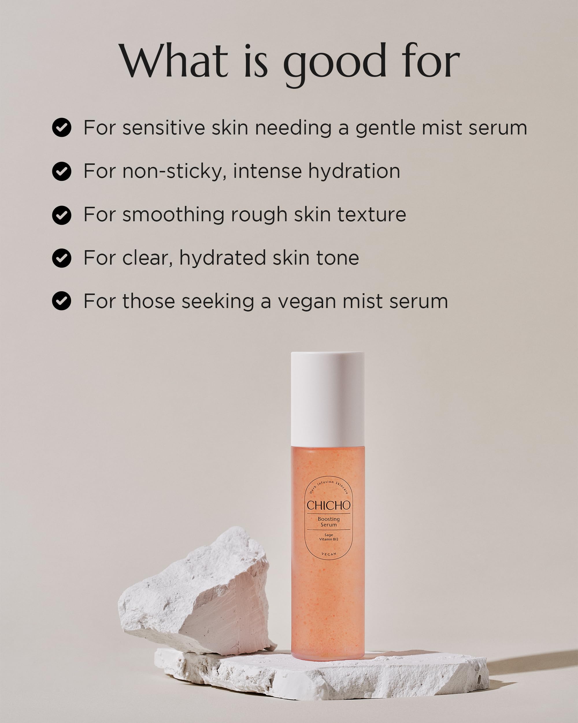 CHICHO Boosting Serum vegan label confirms Italia V-Label certification.