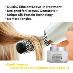 Chihtsai Instant Treatment frizz-control finish image suggests silky, controlled styling.