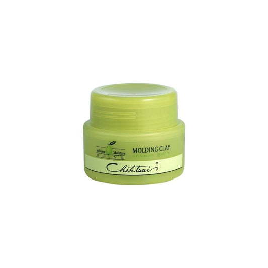 Chihtsai Olive Molding Clay bottle pour for a non-greasy, weightless hold.