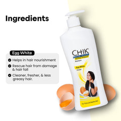CHIK Creamy lather shown for smoother hair after wash