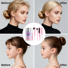 Chikyo finishing stick shaping baby hairs along the hairline