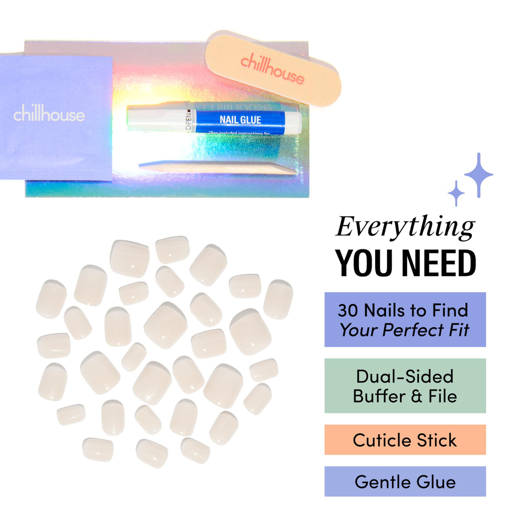 Dual-sided buffer and file from Chill Tips for smooth prep.