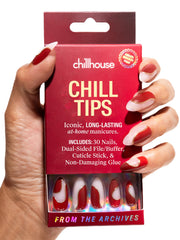 Chillhouse Chill Tips almond nails set with 30 shapes for easy customization