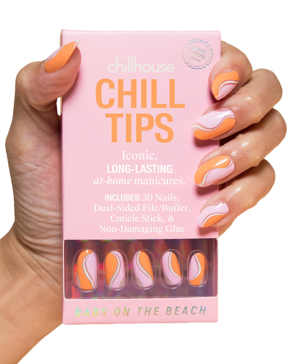 Chillhouse Chill Tips kit front view for an easy at-home manicure.
