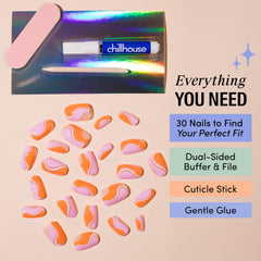 Chillhouse Chill Tips kit nail shapes variety for versatile styling.