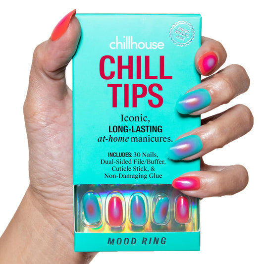 Chillhouse Mood Ring Oval Tips color-shifting for a chic manicure.
