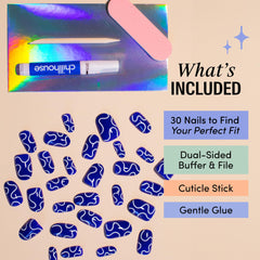 Dual-sided buffer and file for smooth nail prep