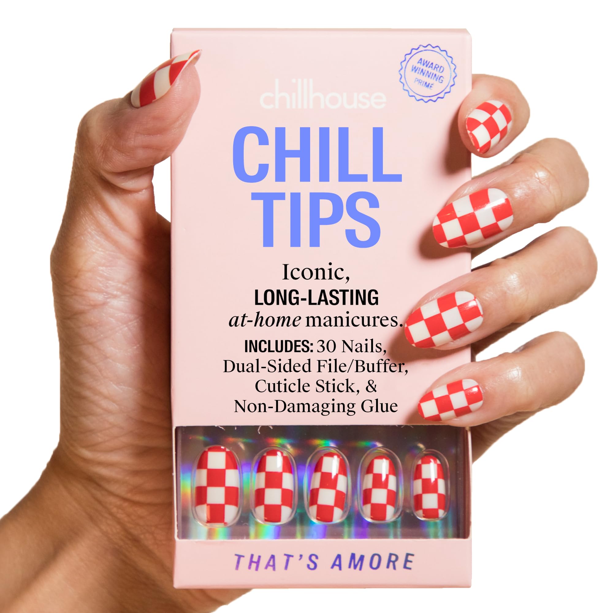 Chillhouse Thats Amore oval tips pack for quick salon like at-home manicure