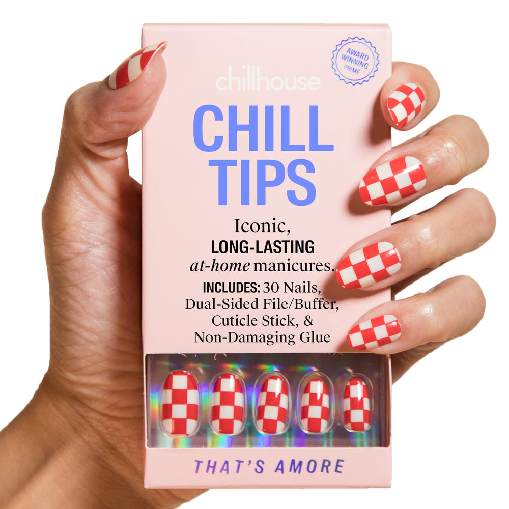 Chillhouse Thats Amore oval tips pack for quick salon like at-home manicure