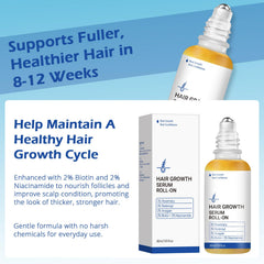Roll-on application delivering nourishing scalp treatment