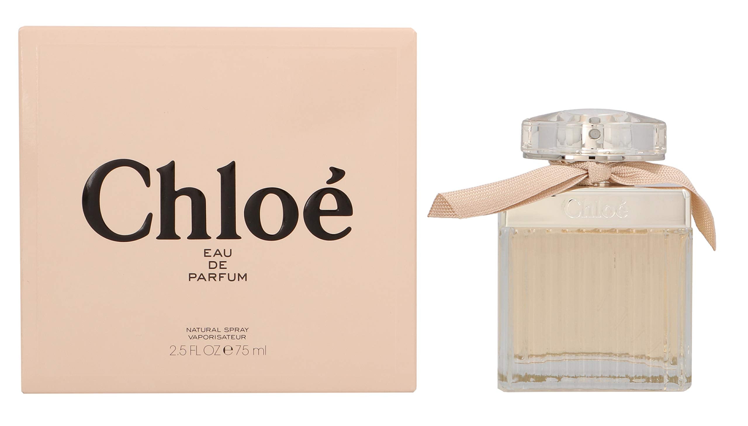 CHLOE New EDP packaging display showcases elegant silhouette.