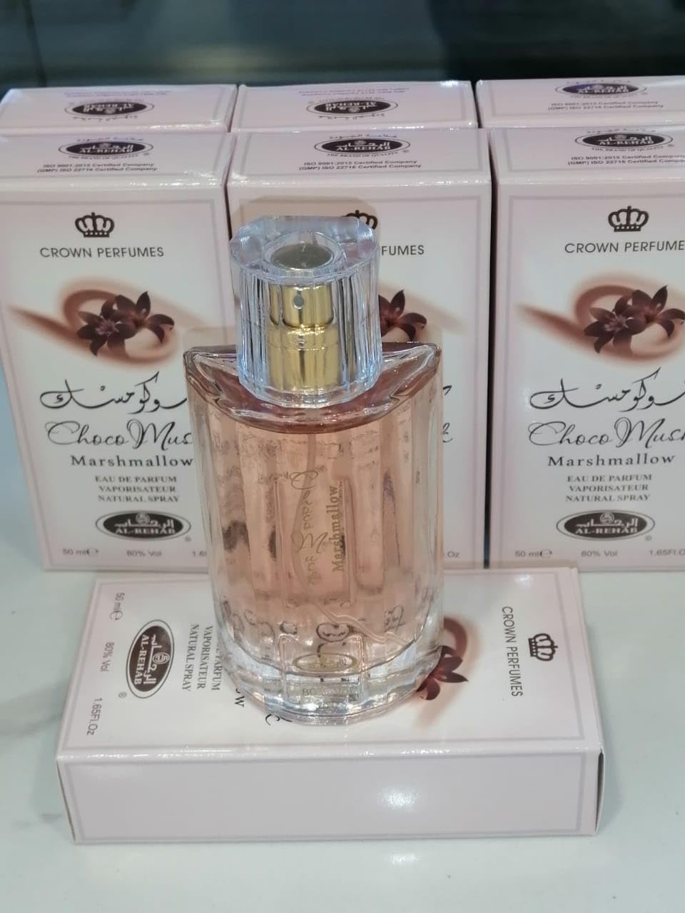 Choco Musk Marshmallow bottle side view reveals graceful silhouette for daily wear