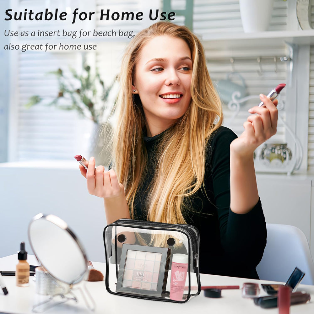 Choshion clear insert bag four-piece set for travel organization.