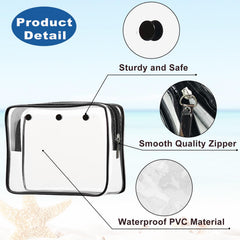 Choshion clear insert bag small cosmetic bag portable for on-the-go.