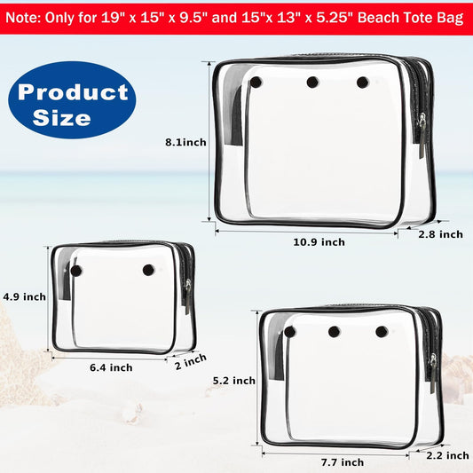 Choshion large clear toiletry bag keeps cosmetics dry and easy to reach.