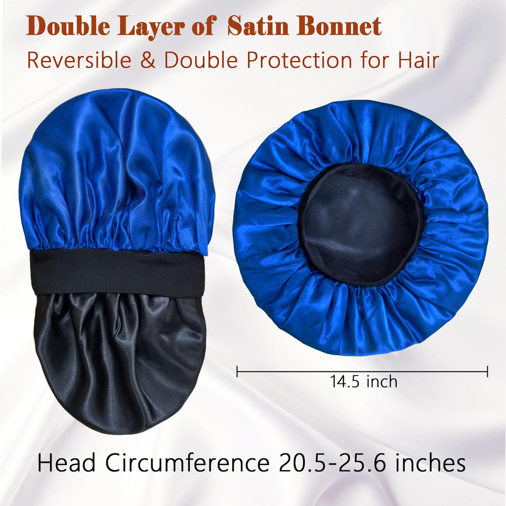 Choshion Silk Bonnet measures 14.5-inch diameter for large hairstyles