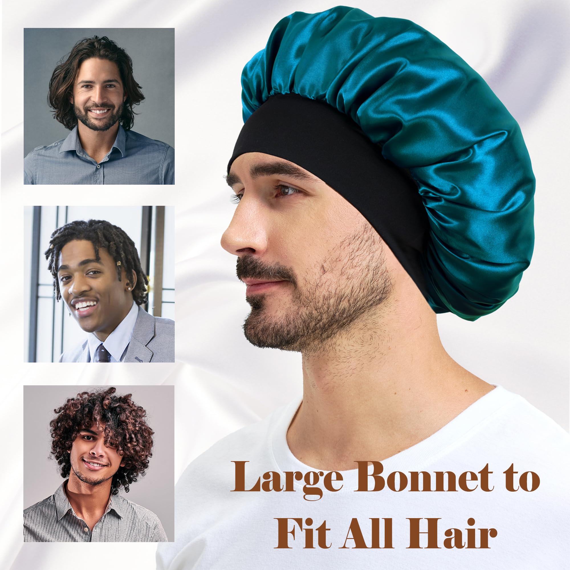 Choshion Silk Bonnet in use for overnight hair care and moisture retention