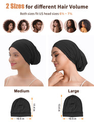 Choshion one-size-fit-most cap accommodates all hair types overnight