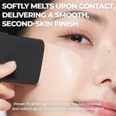 CHOSUNGAH BEAUTY Mega Fit Master Glow Stick texture melts for a ceramic-smooth finish.
