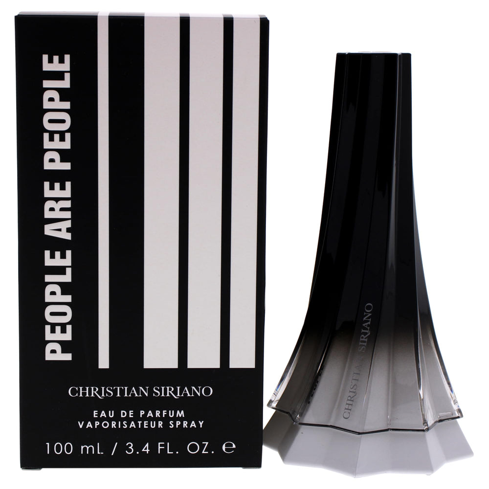 Christian Siriano People Are People bottle close-up with elegant daily-wear appeal.