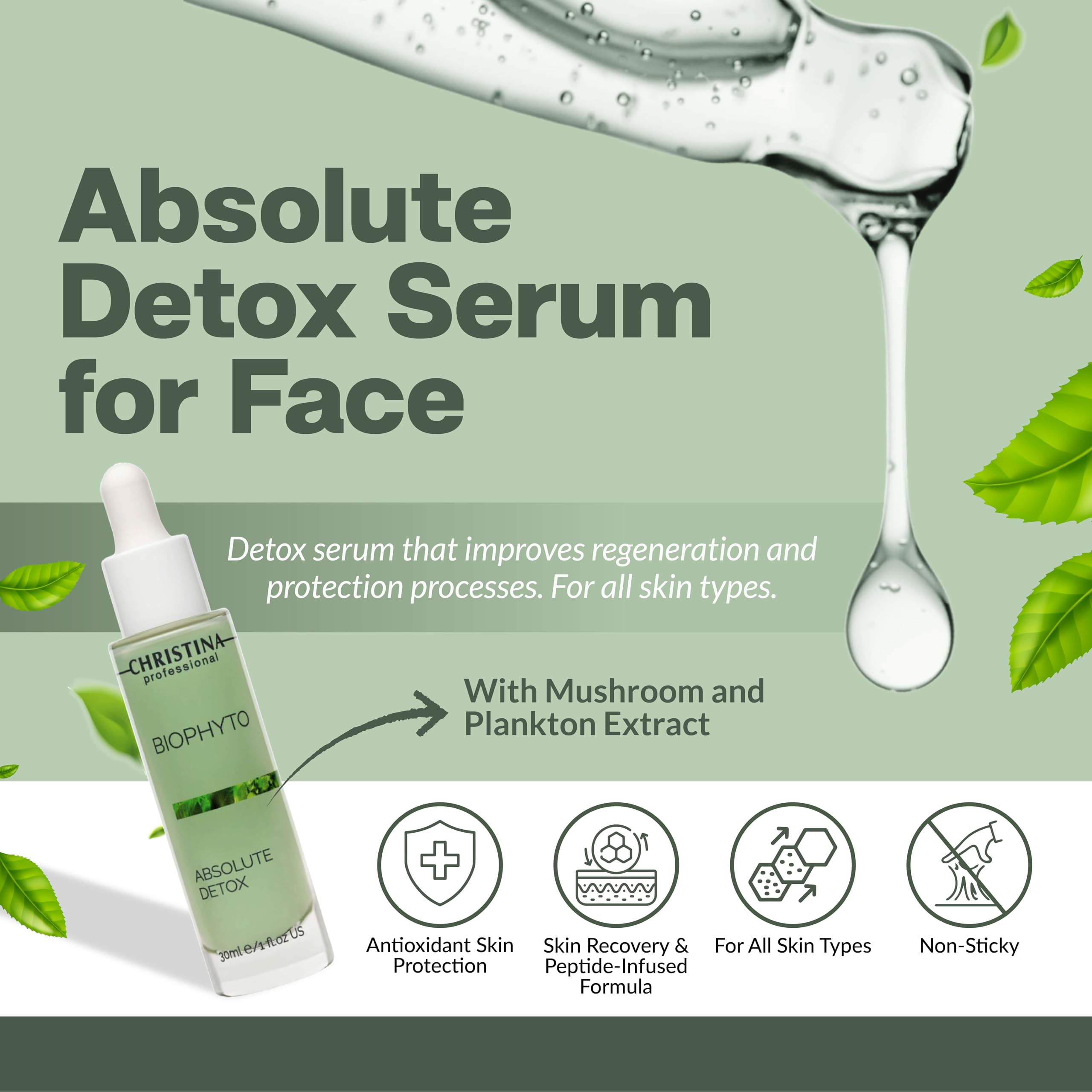 Christina Biophyto Absolute Detox packaging with premium eco-friendly design.