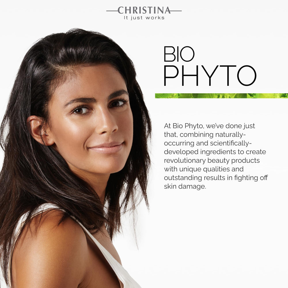 CHRISTINA Biophyto cleanser applying to face for easy massage