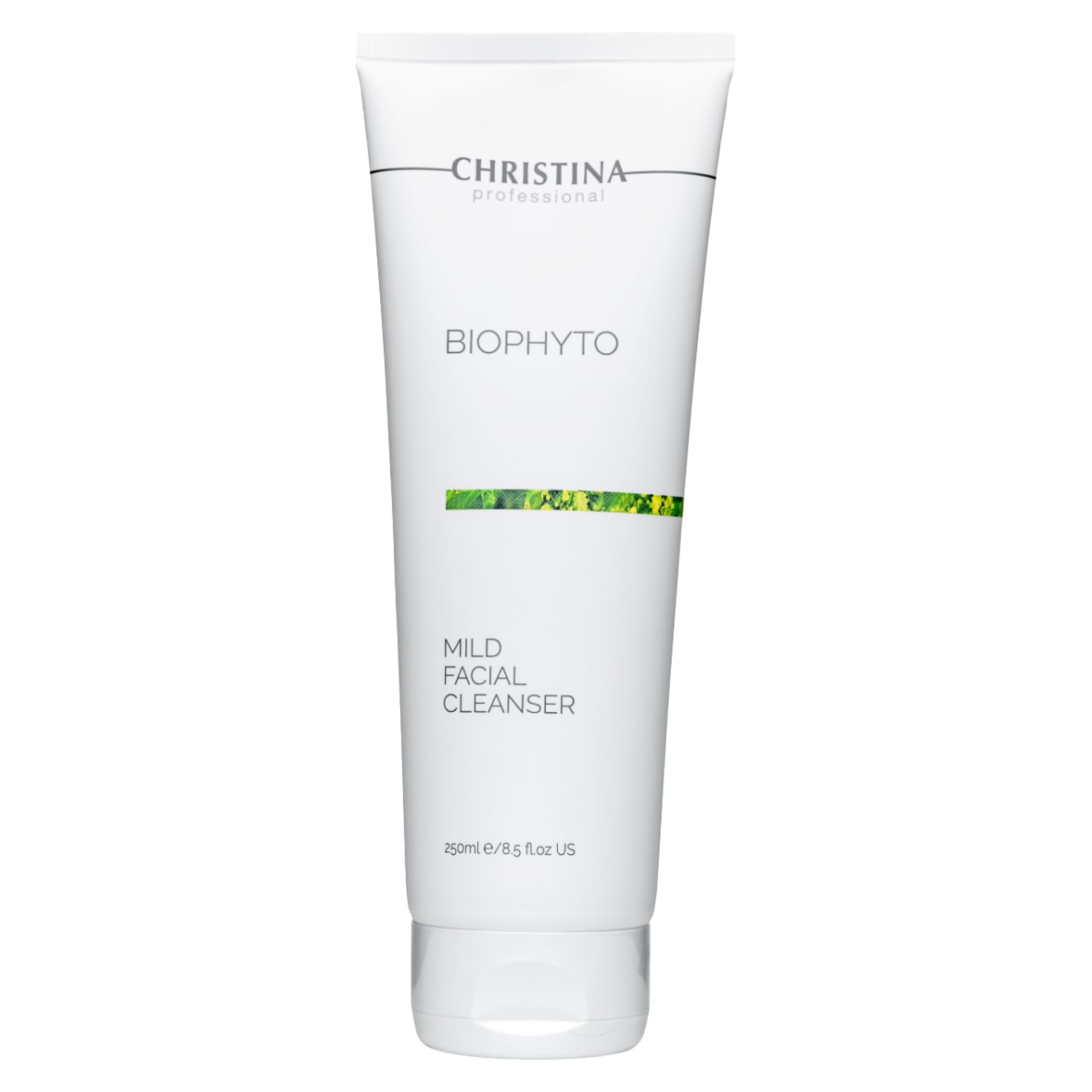 CHRISTINA Biophyto mild cleanser bottle closeup for daily gentle use