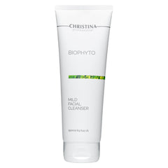 CHRISTINA Biophyto mild cleanser bottle closeup for daily gentle use