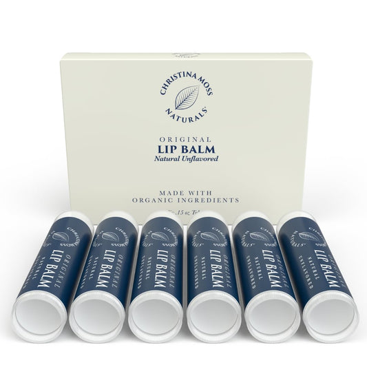 Christina Moss Naturals lip balm tube for easy daily use