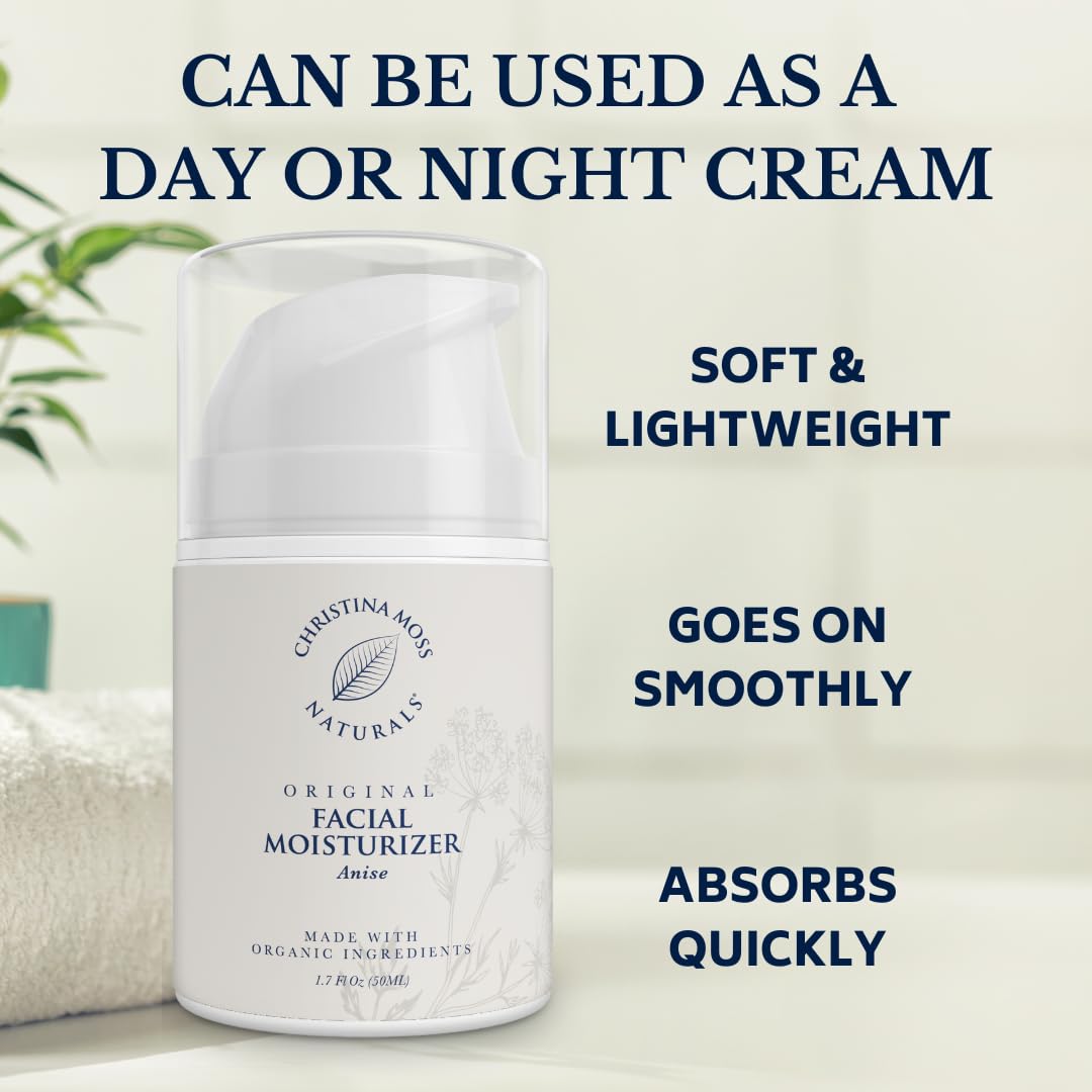 Christina Moss Naturals Original Moisturizer whipped finish for smooth application.