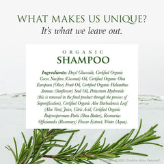 Christina Moss Naturals Shampoo color-treated hair scene emphasizing color-safe cleansing