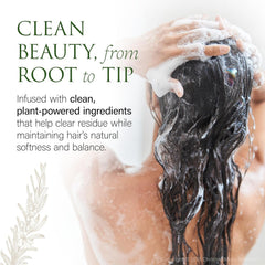 Christina Moss Naturals Shampoo hair-wash closeup focusing on clean scalp