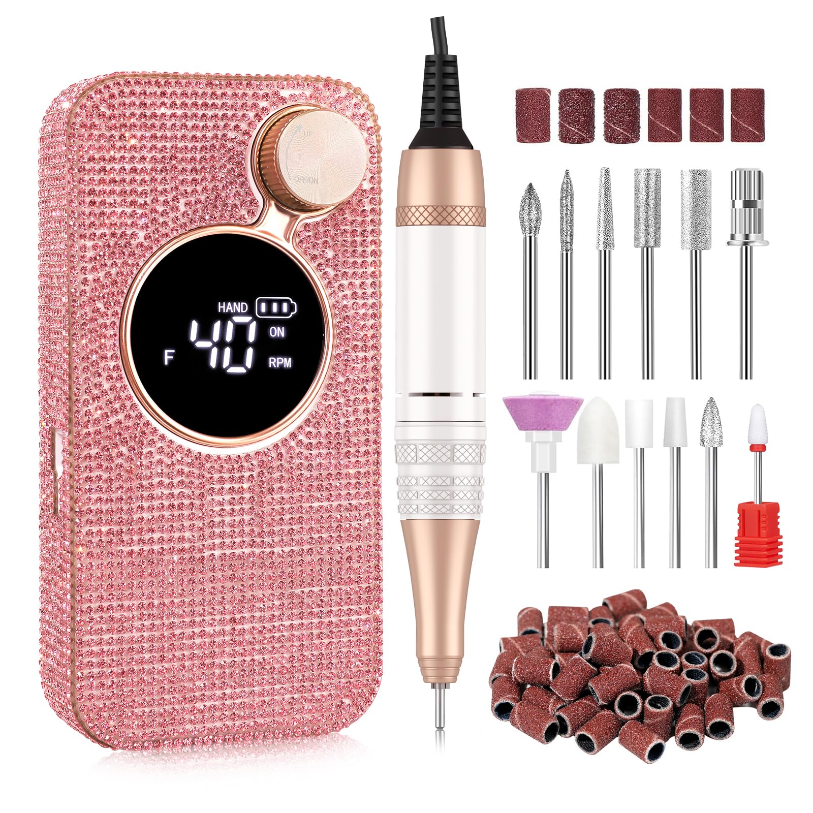 Christine Shelly electric nail drill at high speed for fast nail shaping