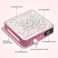 CHRISTINE SHELLY back with non-slip mat ensures stable placement during filing.