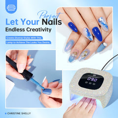 CHRISTINE SHELLY small plug-in nail lamp fits desks and vanity spaces