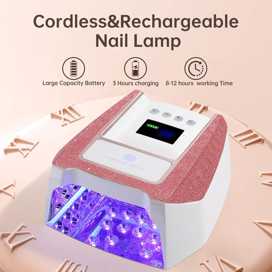 CHRISTINE SHELLY UV nail lamp with detachable magnetic base for even curing